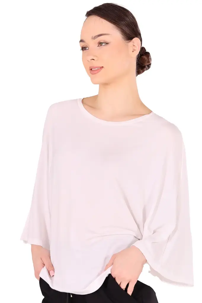 [PM261103WE-5900] Women’s Dance Shirt with Batwing Sleeves