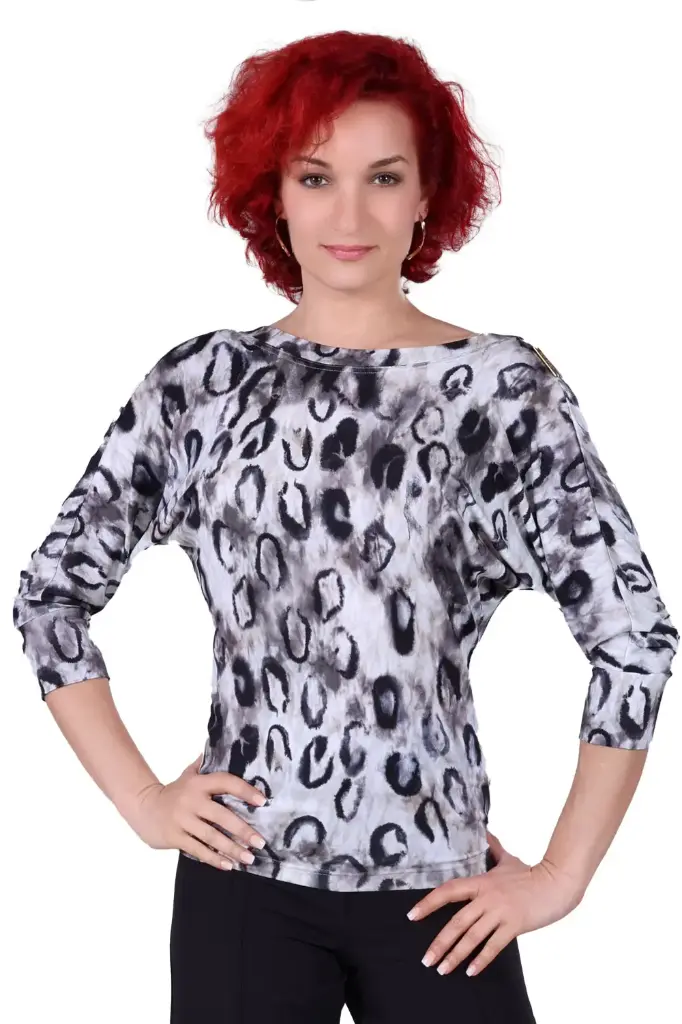 Damen Tanzshirt  ¾ Arm "GINA"-print