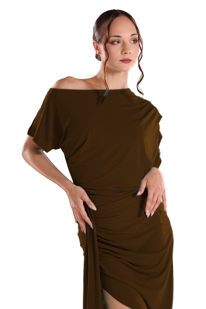 Damen Tanzshirt "SARA" tabacco