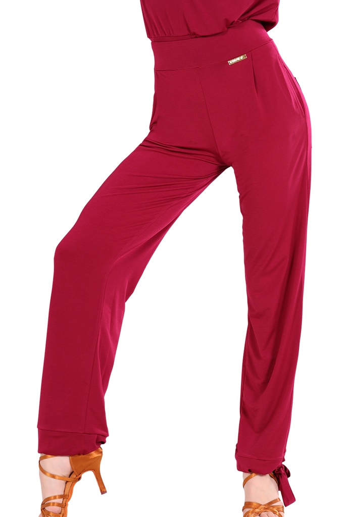 Ladies dance trouser "CELINE" wine