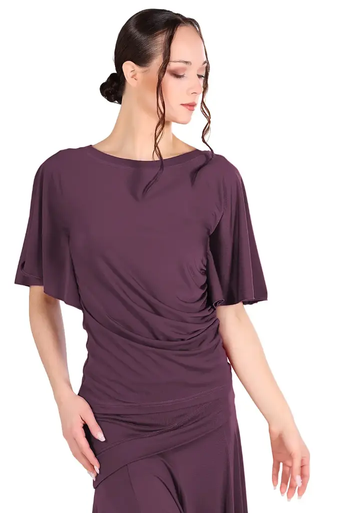 Damen Tanzshirt "ANABELLA" burgund