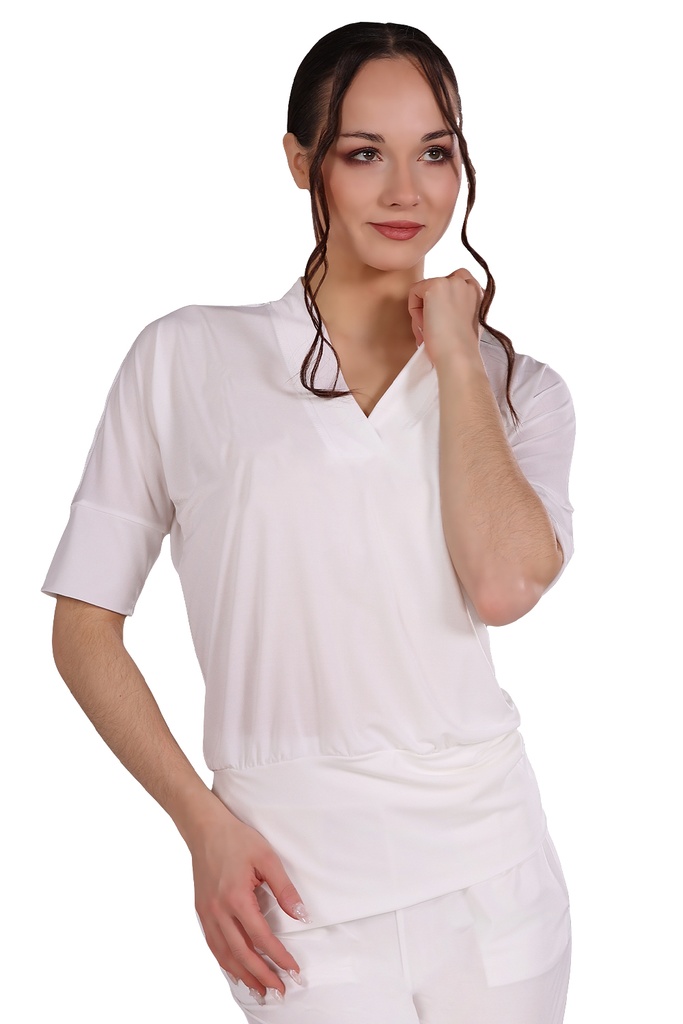 Ladies dance shirt "CARINA" ivory