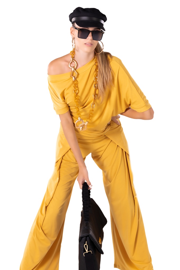 [MF201105XSCU-7900] Diagonales Damen Tanzshirt "ANGELINA"