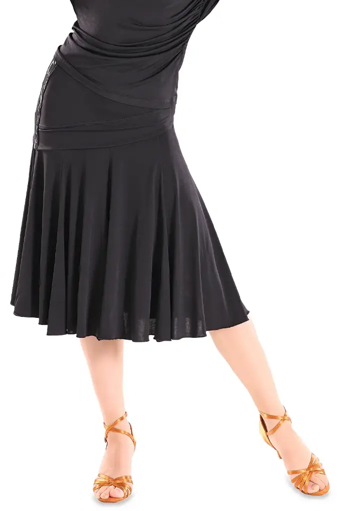 Ladies dance skirt "BELLA" black