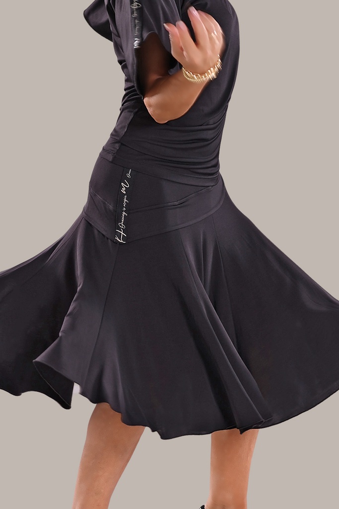Ladies dance skirt "BELLA" black