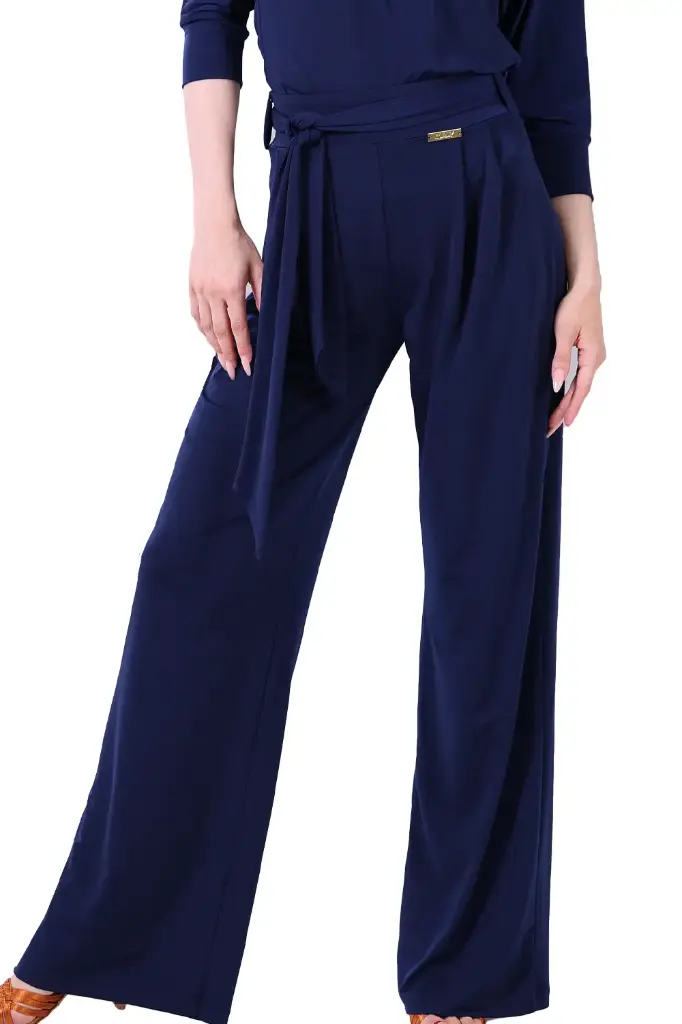 Ladies dance trouser wide "SOPHIE" blue