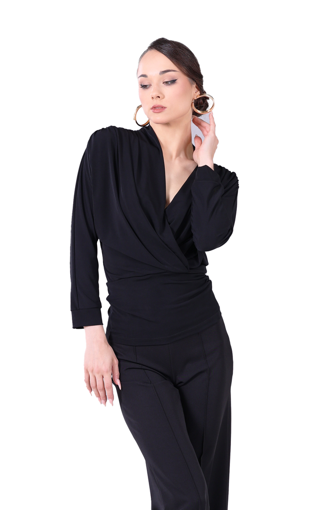 Damen Tanzshirt "VANESSA" schwarz
