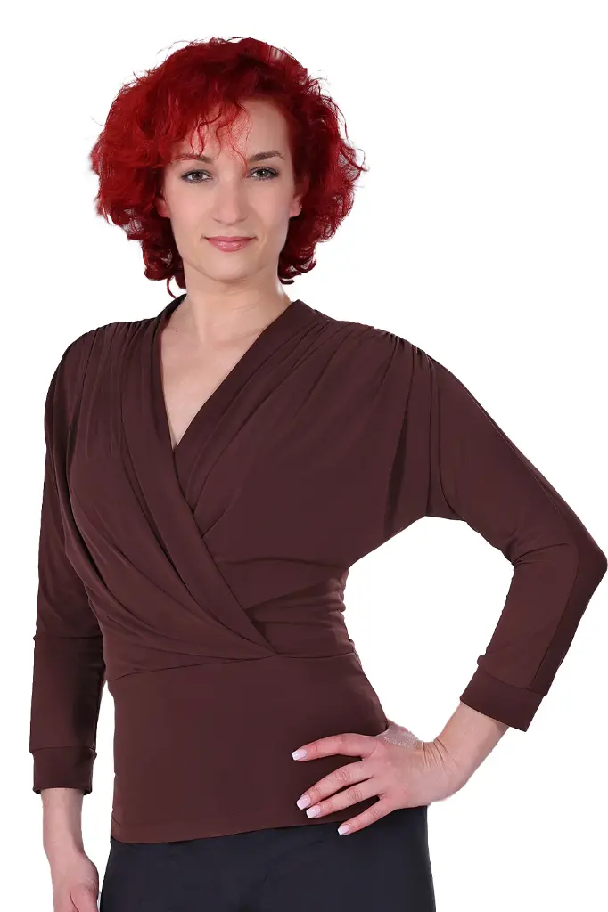 Damen Tanzshirt "VANESSA" tabacco