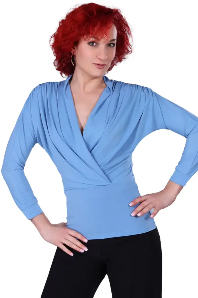 Damen Tanzshirt "VANESSA" sky