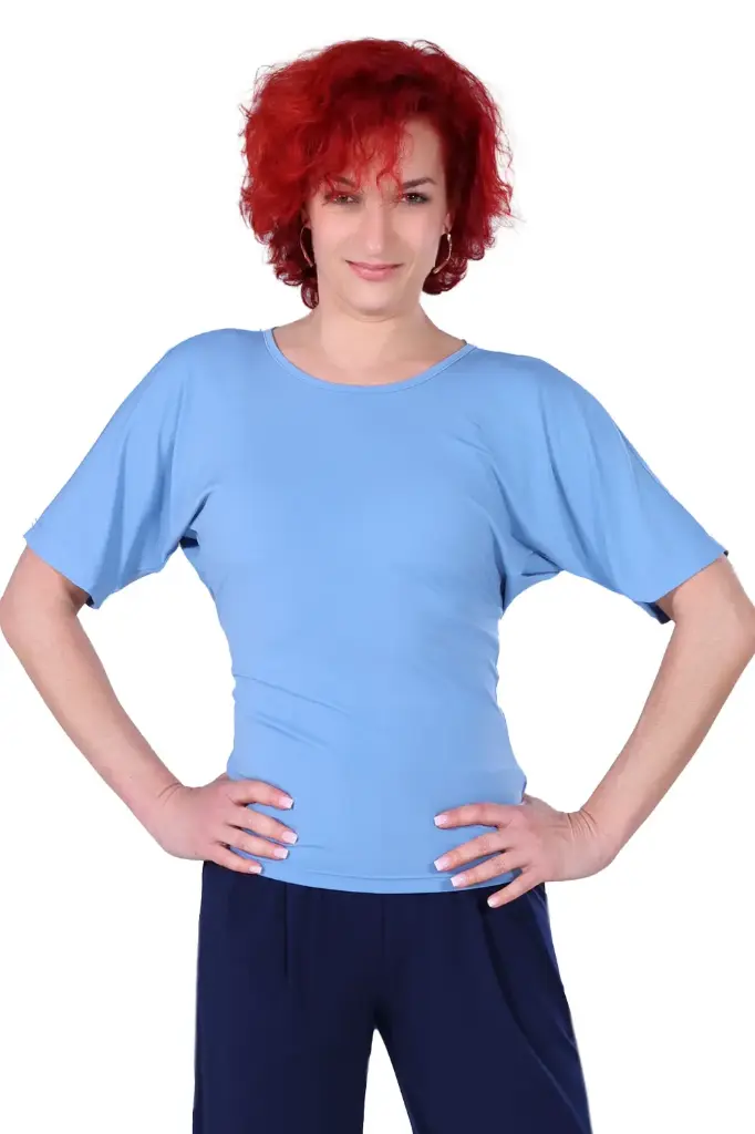 Damen Tanzshirt "ANASTASIA" sky
