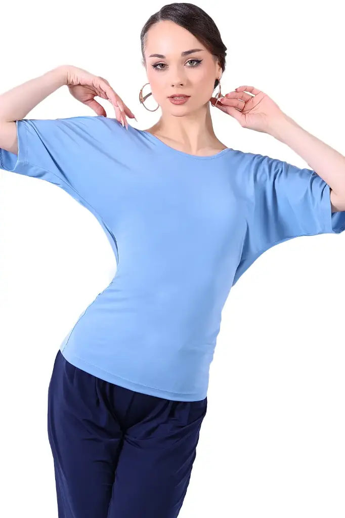 Ladies dance shirt "ANASTASIA" sky