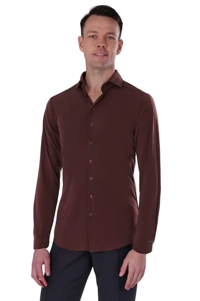 Men's danceshirt "MARTIN" tabacco