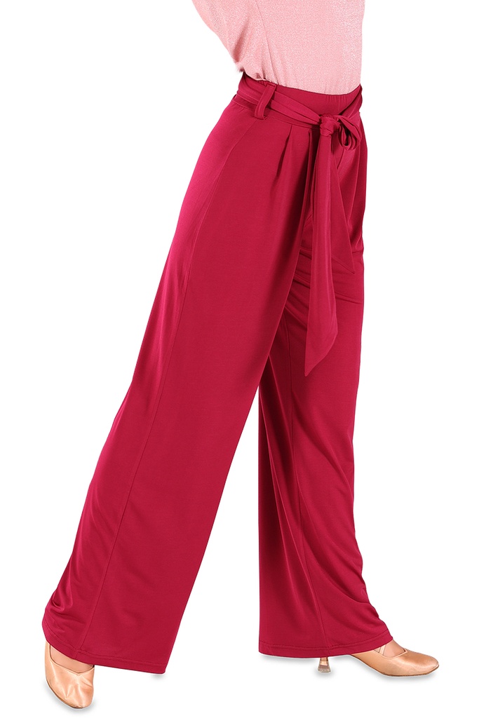 Ladies dance trouser wide "SOPHIE" wine