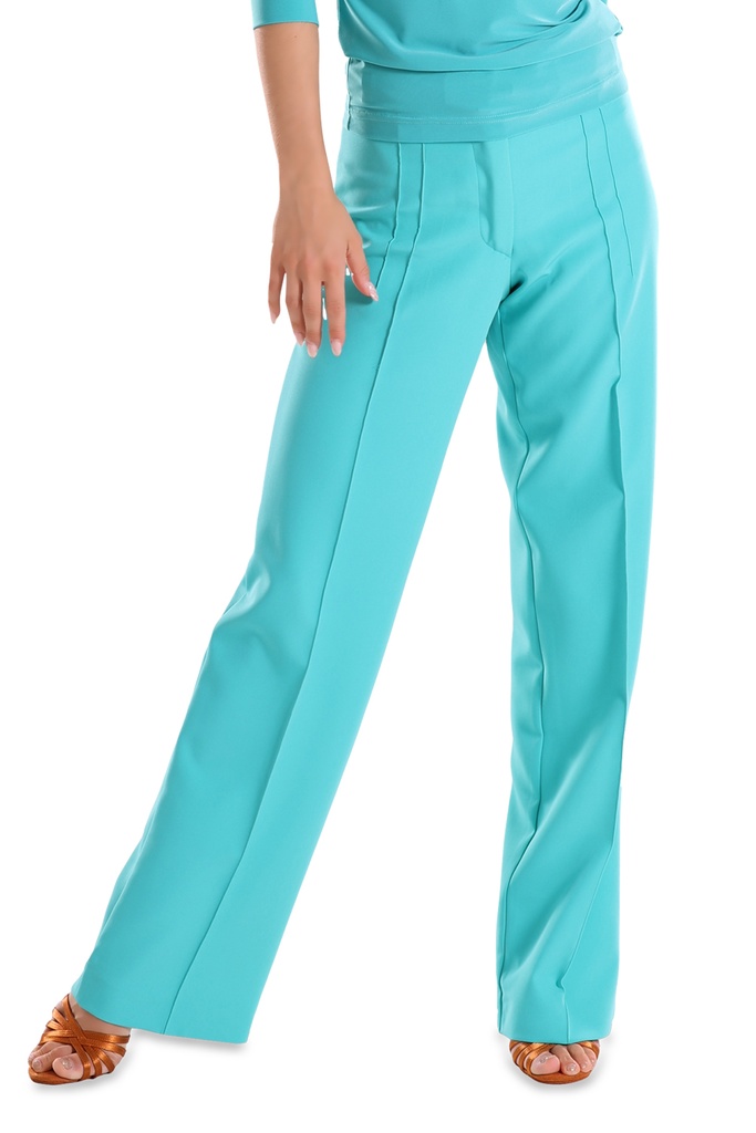 Damen Tanzhose mit Biese "LIZA" lagune